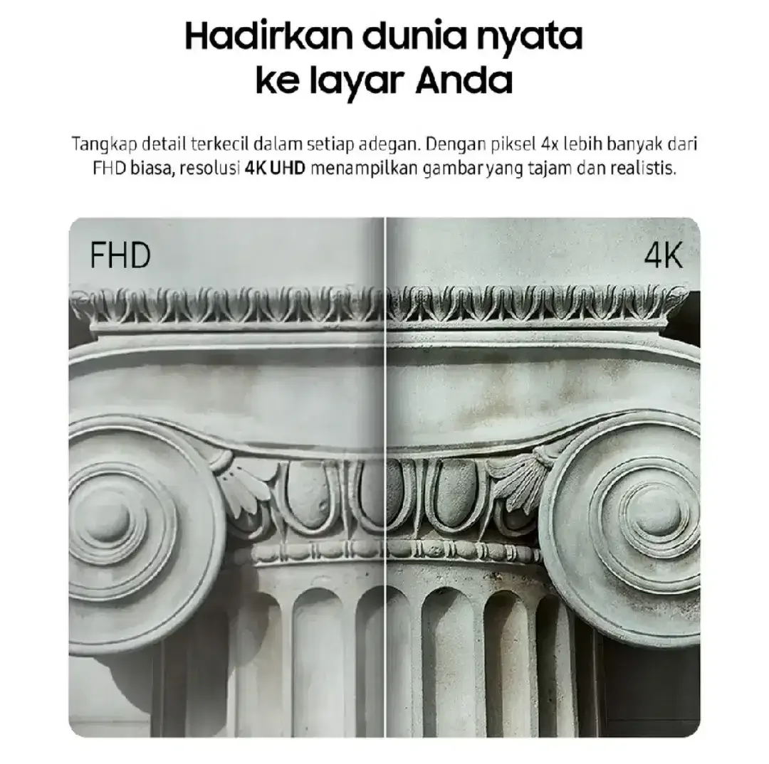 Samsung 43 Smart TV Crystal UHD 4K Netflix Digital Garansi BARU - Image 6 of 6