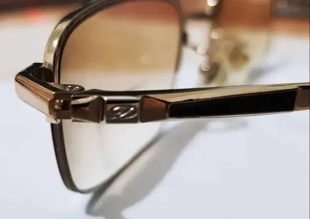 Kaca mata Frame ST DUPONT original TITANIUM Brown and White - Image 7 of 10