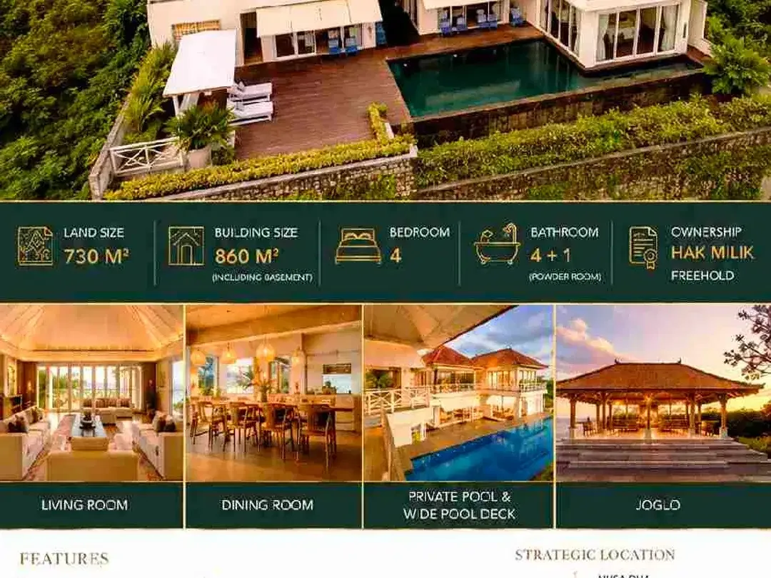 DIJUAL VILLA MEWAH VIEW SUNSET DI TUNDUN PENYU – UNGASAN, BALI - Image 7 of 7
