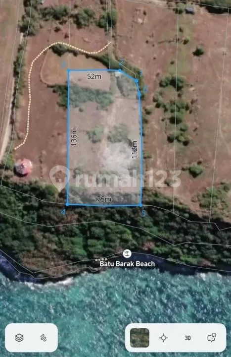Tanah Pinggir Pantai Datar Zona Pink di Pantai Tanah Barak Badung - Image 3 of 4