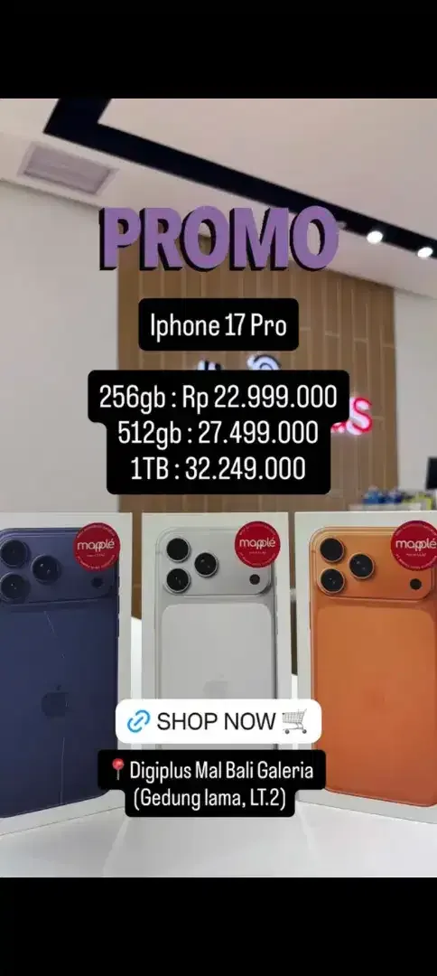 Kredit iPhone 17 pro max dan pro Cukup KTP - Image 1 of 2