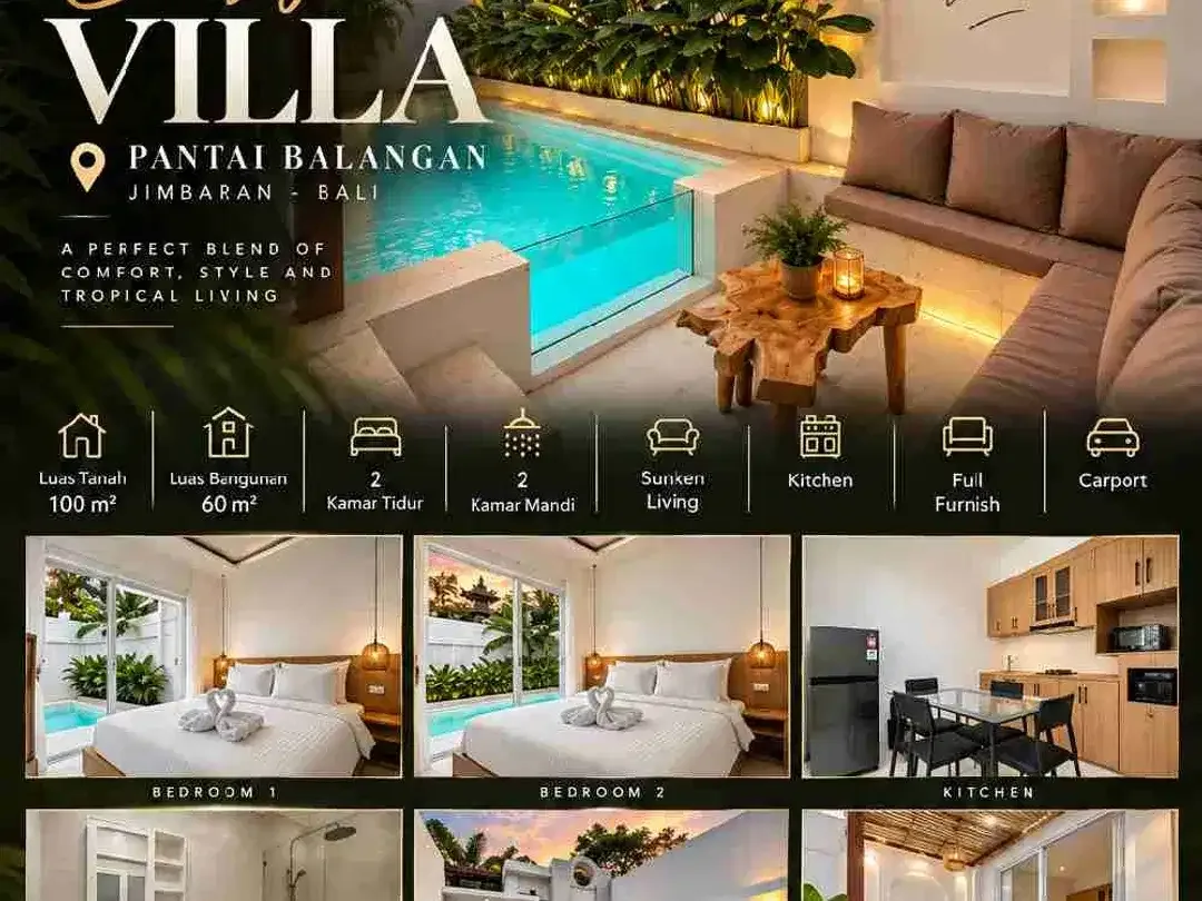 Villa Cozy Furnish area Pantai Balangan - Image 2 of 10