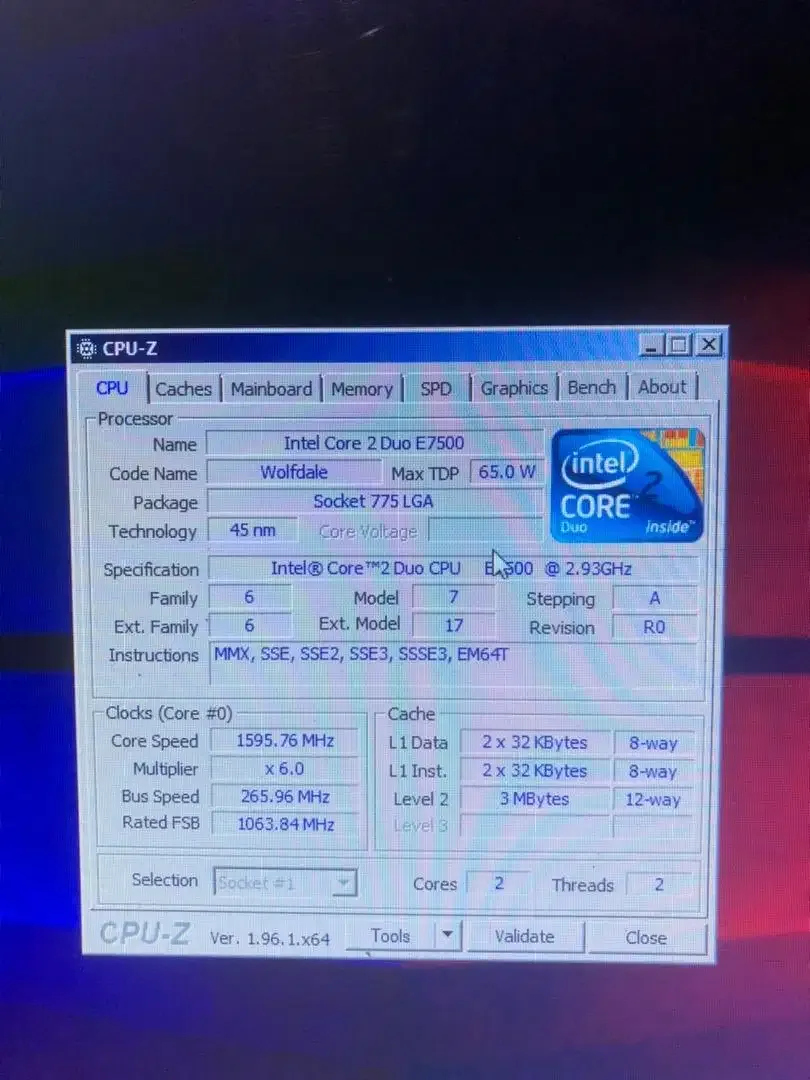 Mobo dan Intel Core 2 Duo E7500 serta GPU - Image 2 of 6