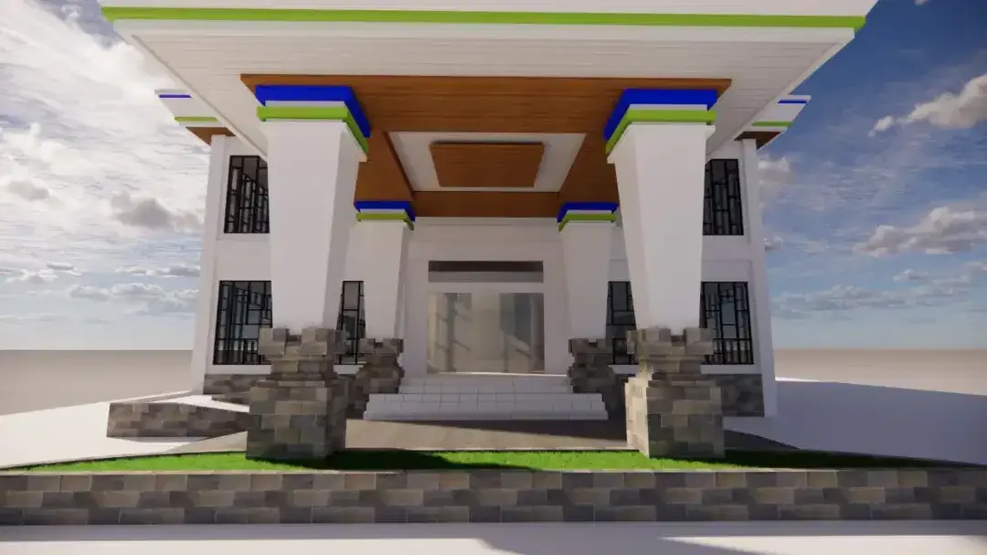 Kanopi , Canopy besi hollo, rangka baja ringan plafon PVC, . - Image 7 of 7