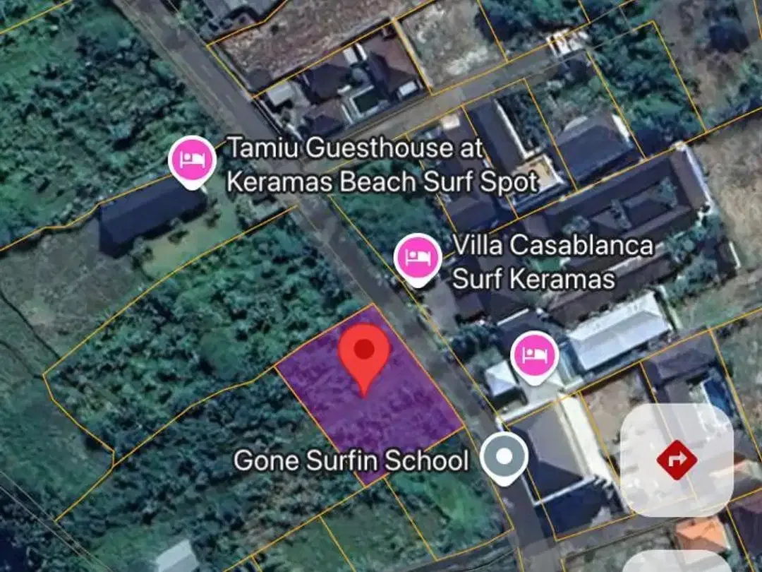 Disewakan atau Dijual Tanah Komersil Dekat Pantai Keramas - Image 8 of 10