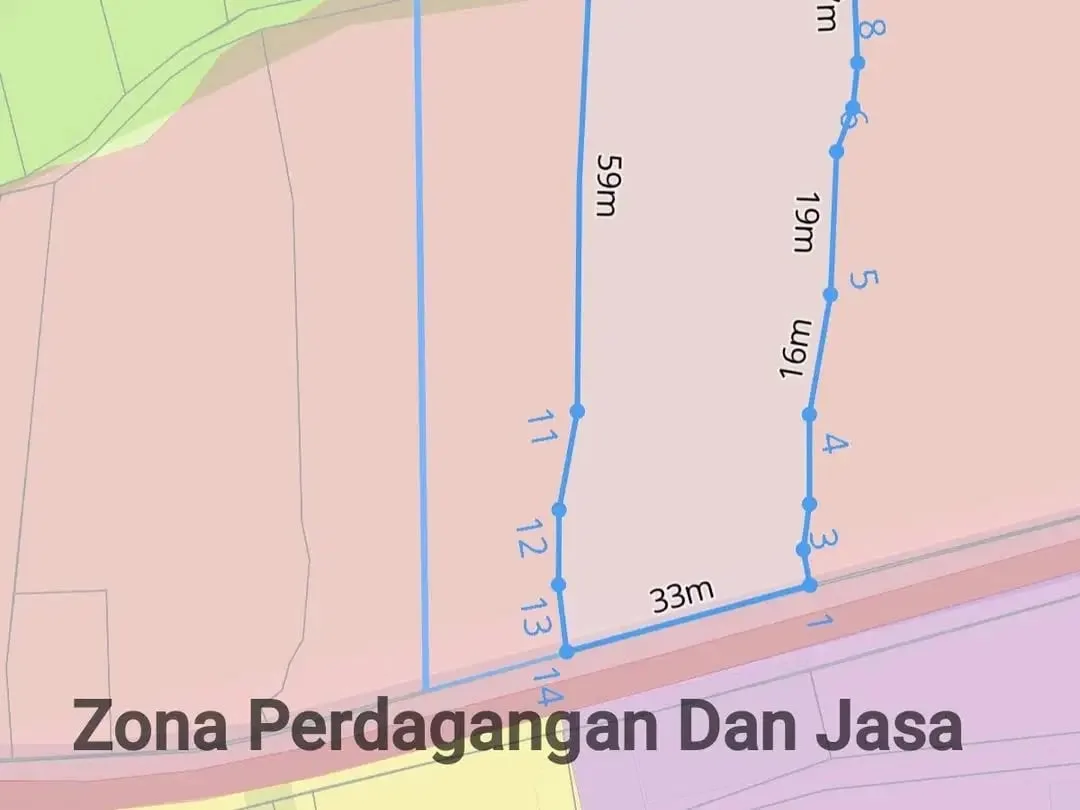 Tanah Komersial Jl Kengetan Ubud - Image 3 of 6