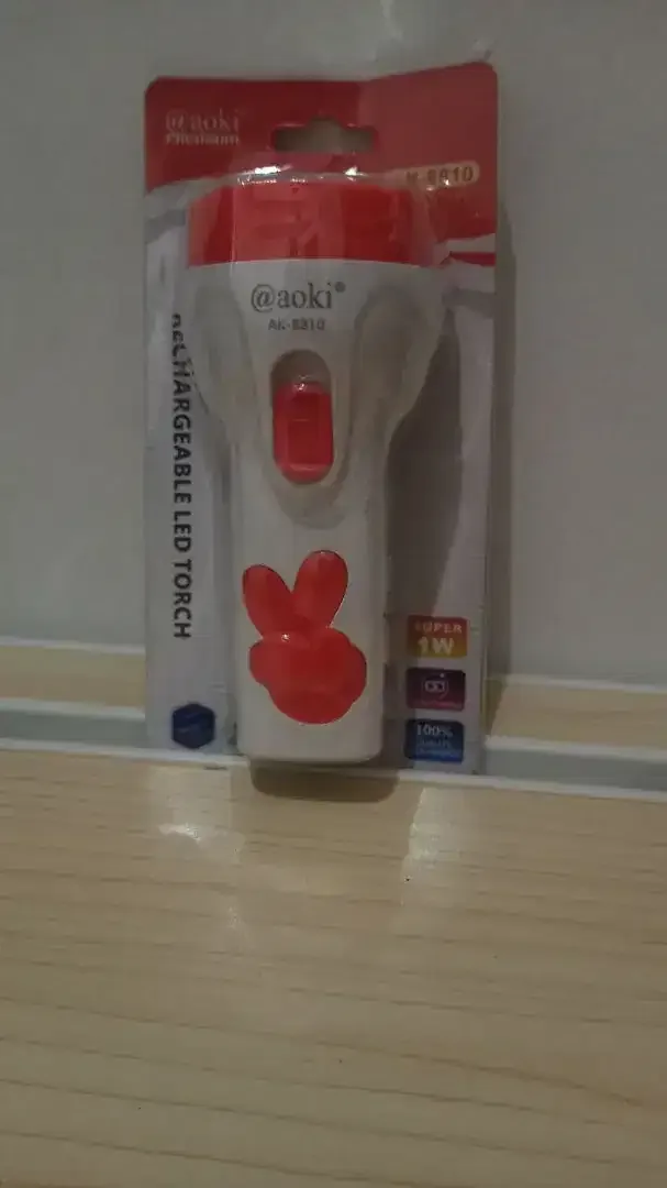 30rb BARU- Senter Tangan kecil pocket Merk Aoki 1Watt,panjang 11cm - Image 1 of 4