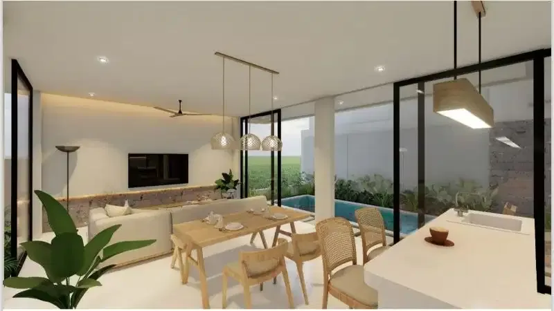 villa on process at cemagi,beach view and rice field - Image 6 of 10