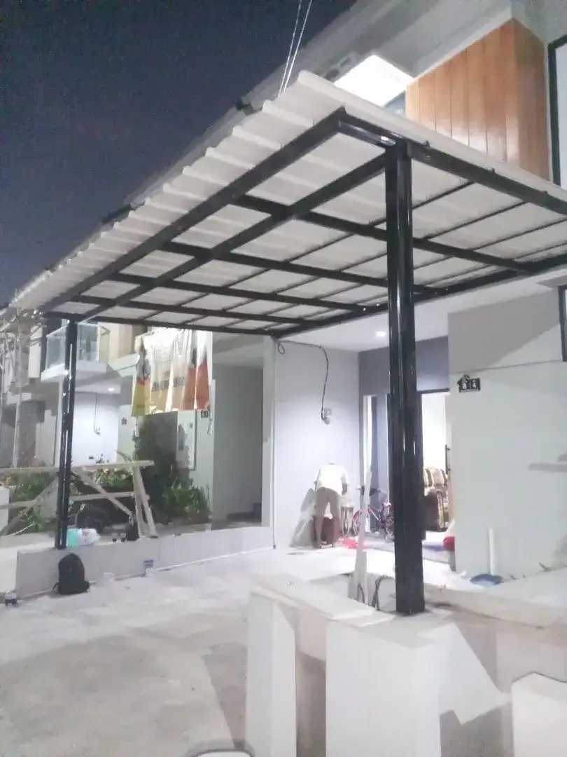Spesialis pemasangan kanopi baja ringan galvalum terpasang rapi - Image 2 of 8