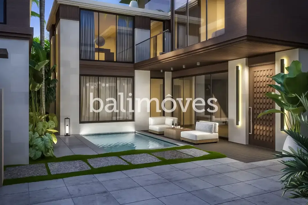 Sedang Dibangun Villa Menawan Tiga Kamar Tidur Di Tepi Pantai Sanur - Image 7 of 10