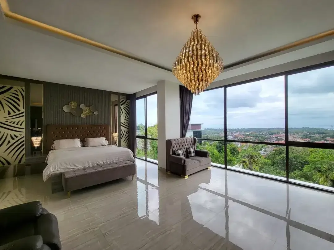 DIJUAL LUXURY VILLA DENGAN SPEKTAKULER UNBLOCK OCEAN AIRPORT TOLL AND MOUNTAIN VIEW DI JIMBARAN - Image 10 of 10