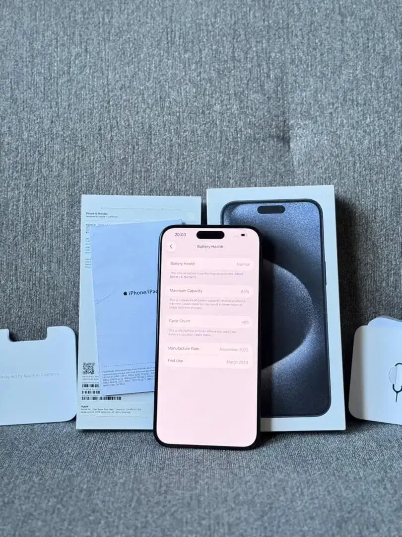 iPhone 15 Pro Max 512GB iBox Rare Unit Fullset Original - Image 2 of 4