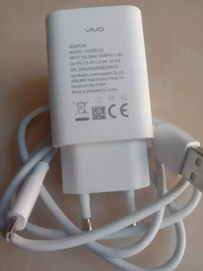 CHARGER VIVO Y15 | Y12 | Y95 ORI BAWAAN HP MIKRO USB - Image 1 of 4