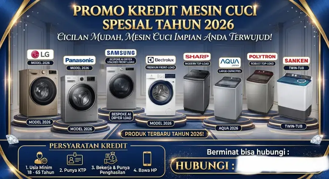 Promo kredit mesin cuci by indodana finance. Ready Berbagai merek - Image 1 of 1