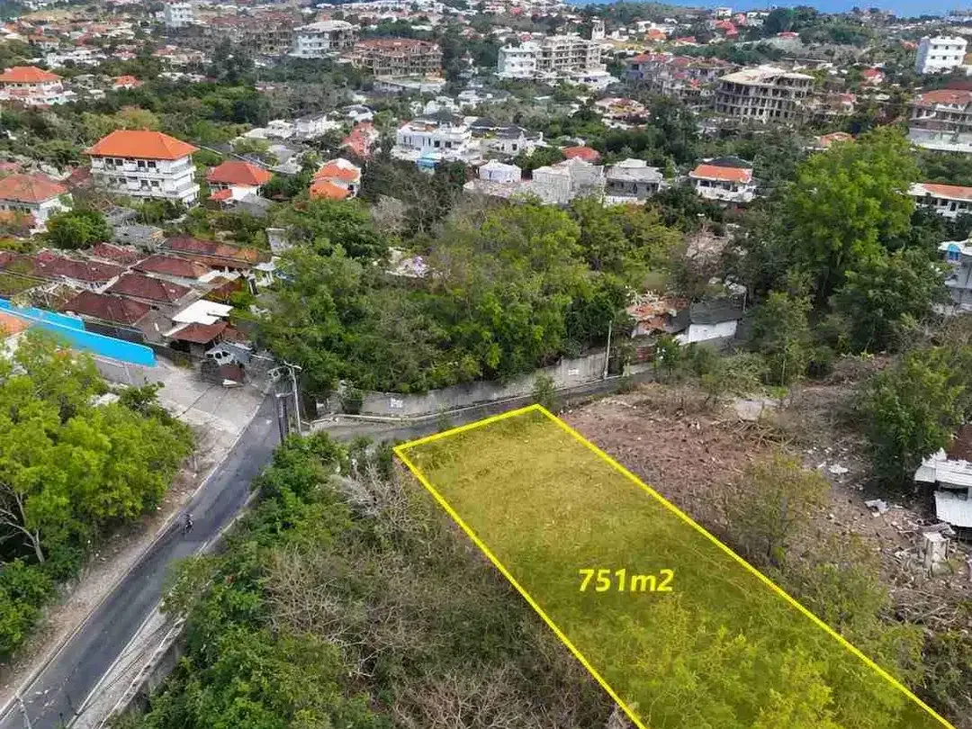 Tanah 751m² Ungasan View Laut di Kawasan Villa Premium - Image 8 of 10