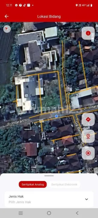 Tanah Termurah Zona Kuning Strategis Lingkungan Vila Tumbak Bayuh - Image 2 of 4