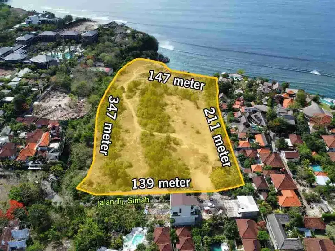 Jual cepat Tanah Los Tebing view ocean dan sunset di Bingin - Uluwatu - Image 3 of 10