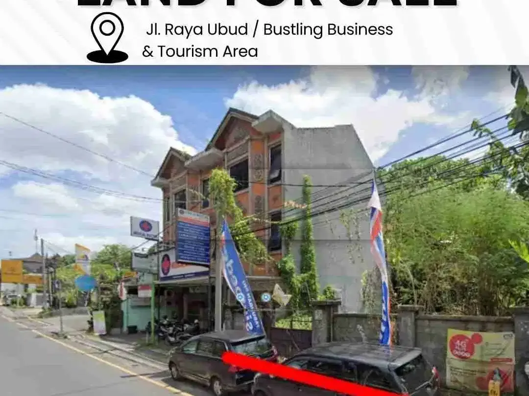 Dijual tanah lokasi di Jl. Raya Ubud/Usaha & Area Wisata - Image 1 of 4