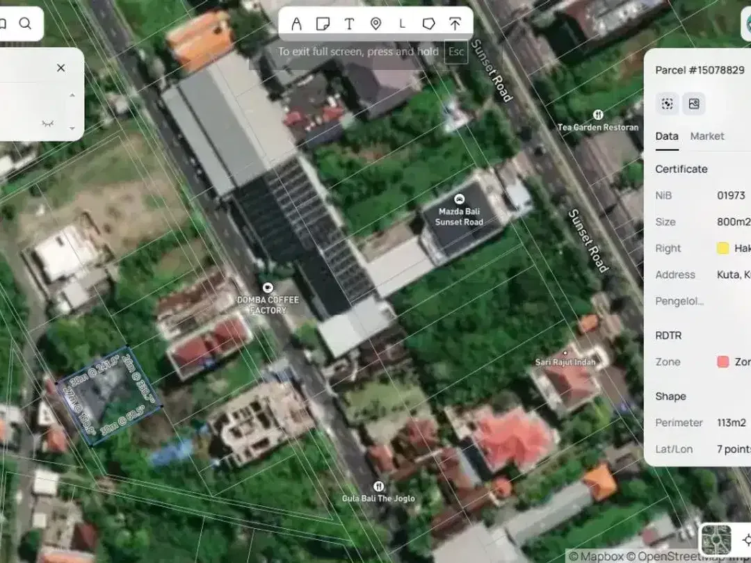 TANAH STRATEGIS DI JALAN MERTANADI KUTA - Image 4 of 6