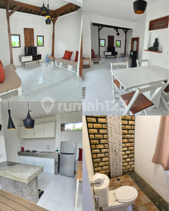 DISEWAKAN VILLA WHITE WASH SEMI CLASSIC STYLE WITH PRIVATE POOL DI KEROBOKAN - Image 2 of 4