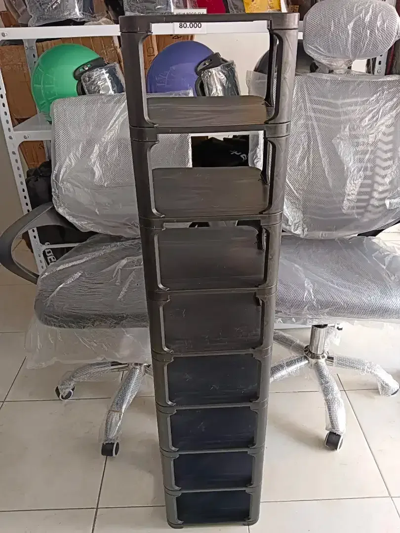 100rb BARU-Rak Sepatu Serbaguna 9susun Hitam Uk24x26x114cm Bhn Plastik - Image 4 of 5
