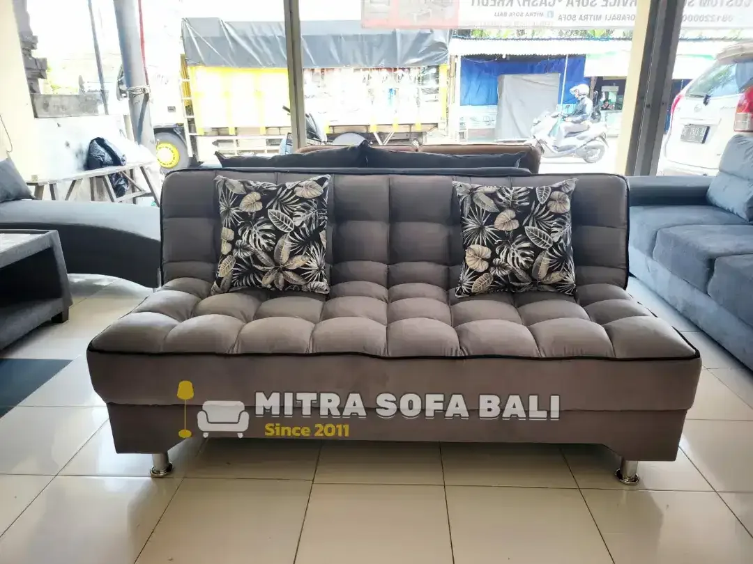 Sofa Bed Ready Stok Grey bhn berkualitas, Mitra Sofa Ramayana Mal Dps - Image 2 of 3