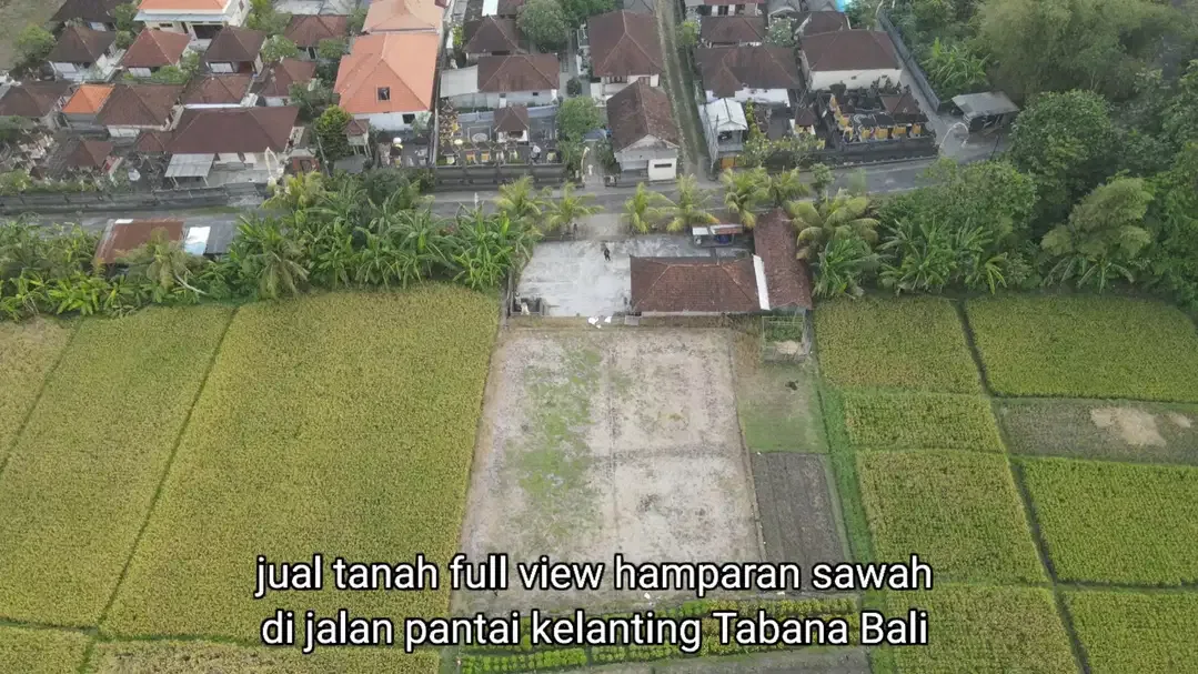 Tanah 3450m2 Full View Sawah di Pantai Kelating Tabanan - Image 3 of 10
