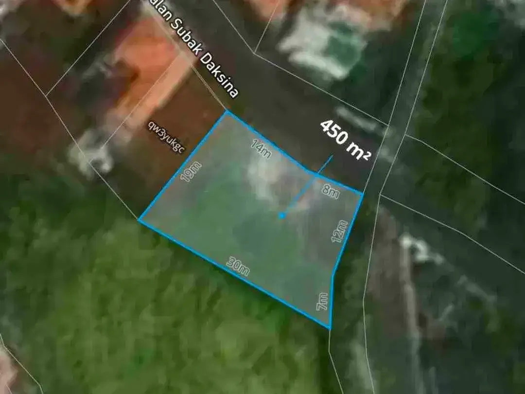 Dijual tanah komersil Luas 4,5 are View Sawah lokasi babakan canggu - Image 4 of 5