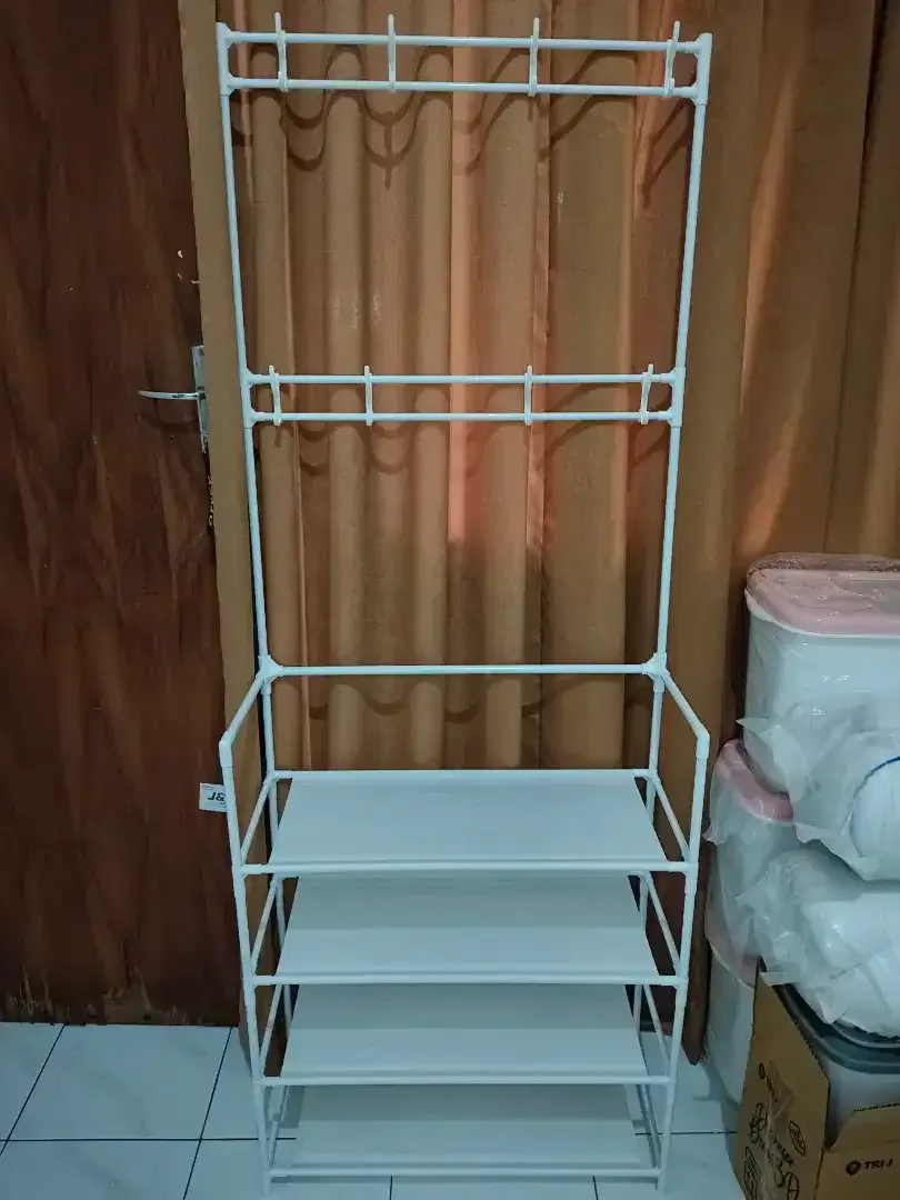 Promo Rak Serbaguna Gantungan Baju,sepatu dll Uk.60x25x150cm - Image 1 of 5