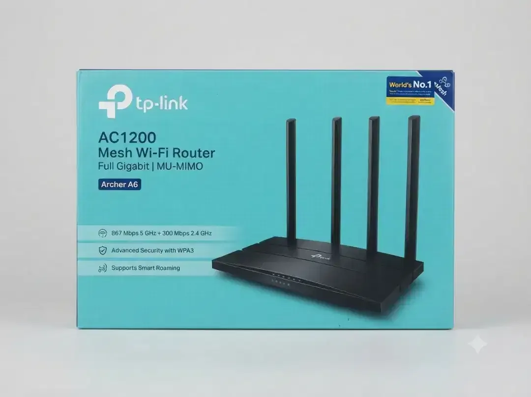 Router WiFi TP-Link Archer A6 + TP-Link Aginet + FiberHome – Lengkap - Image 5 of 5