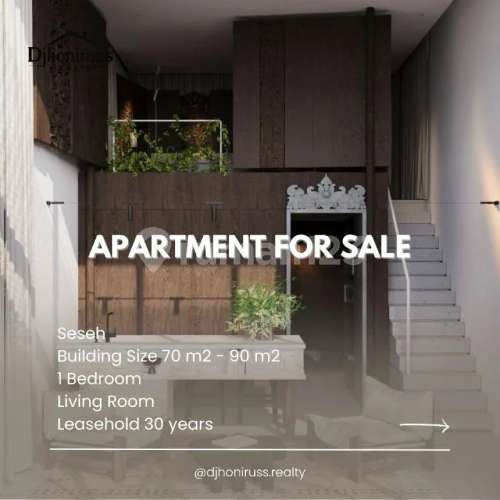 Apartemen 1 Bedroom In Seseh, Bali - Image 1 of 4