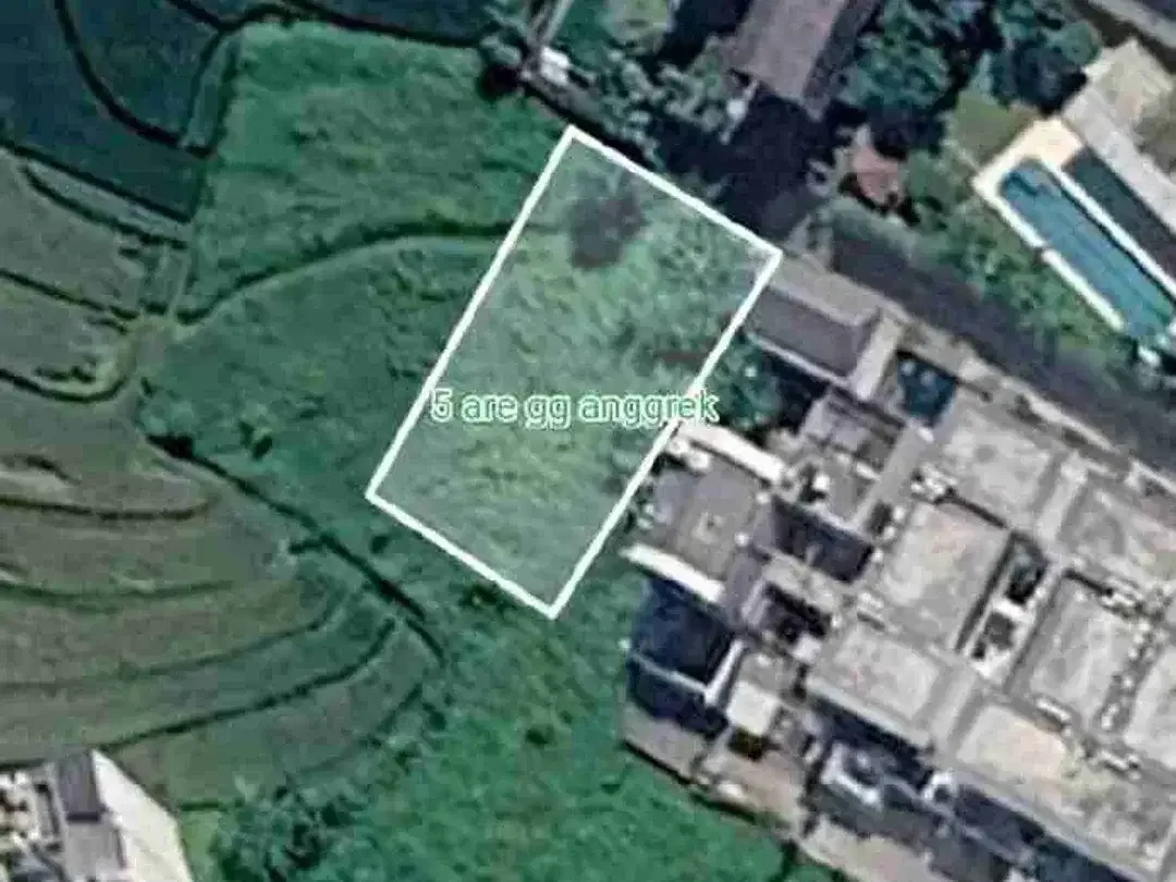 Tanah premium 5 are berawa canggu view sawsh lebar 16,3m 1,650M/are dekat ATLAS & FINS BEACH - Image 10 of 10