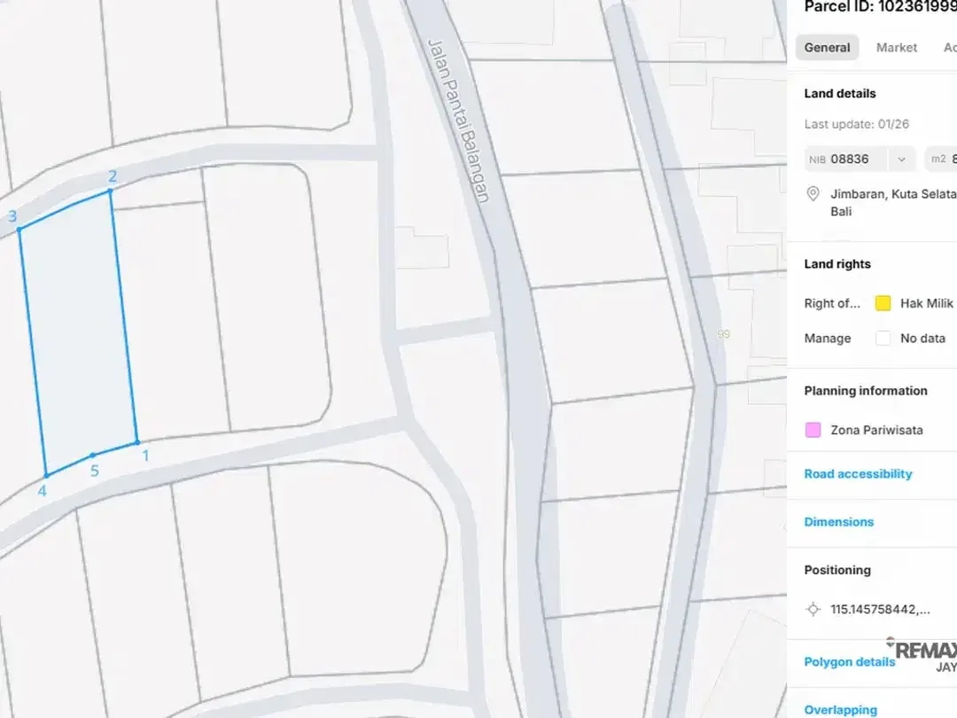 Tanah Cantik 26,1 Are Dijual di Area Eksklusif Balangan-Uluwatu - Image 4 of 6