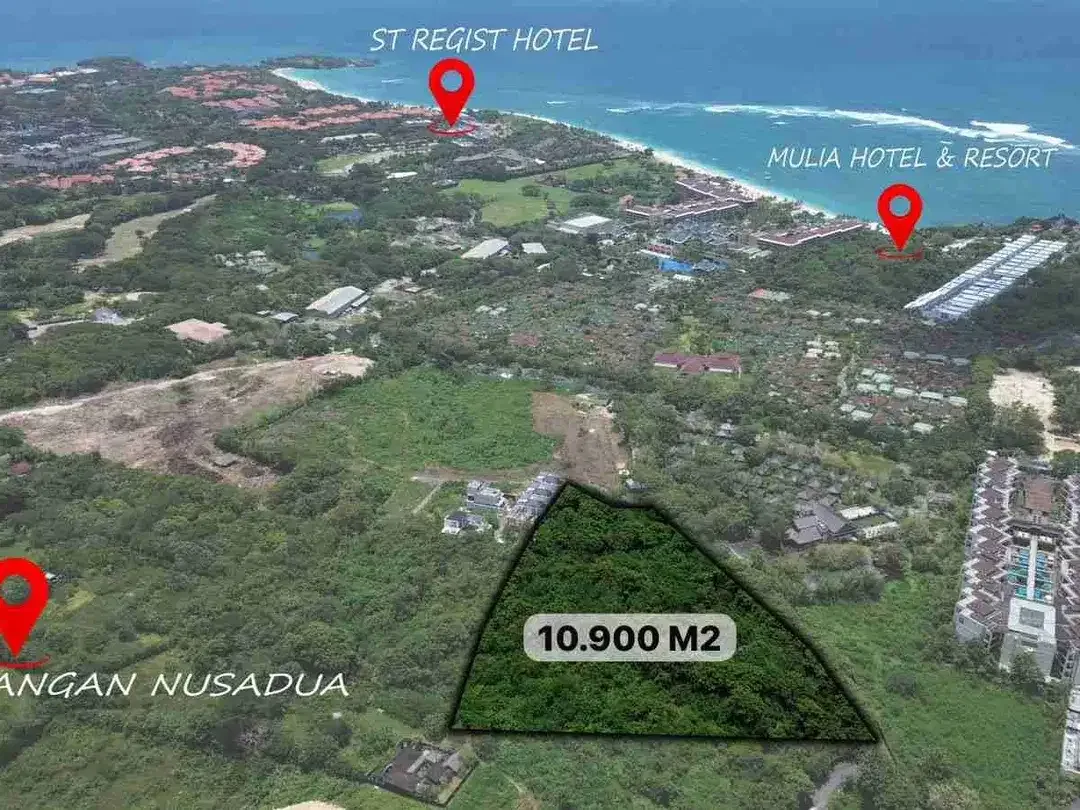 Lahan premium zona pariwisata jalan Utama nusa Dua cocok untuk investasi resort apartemen atau villa komplek - Image 6 of 9