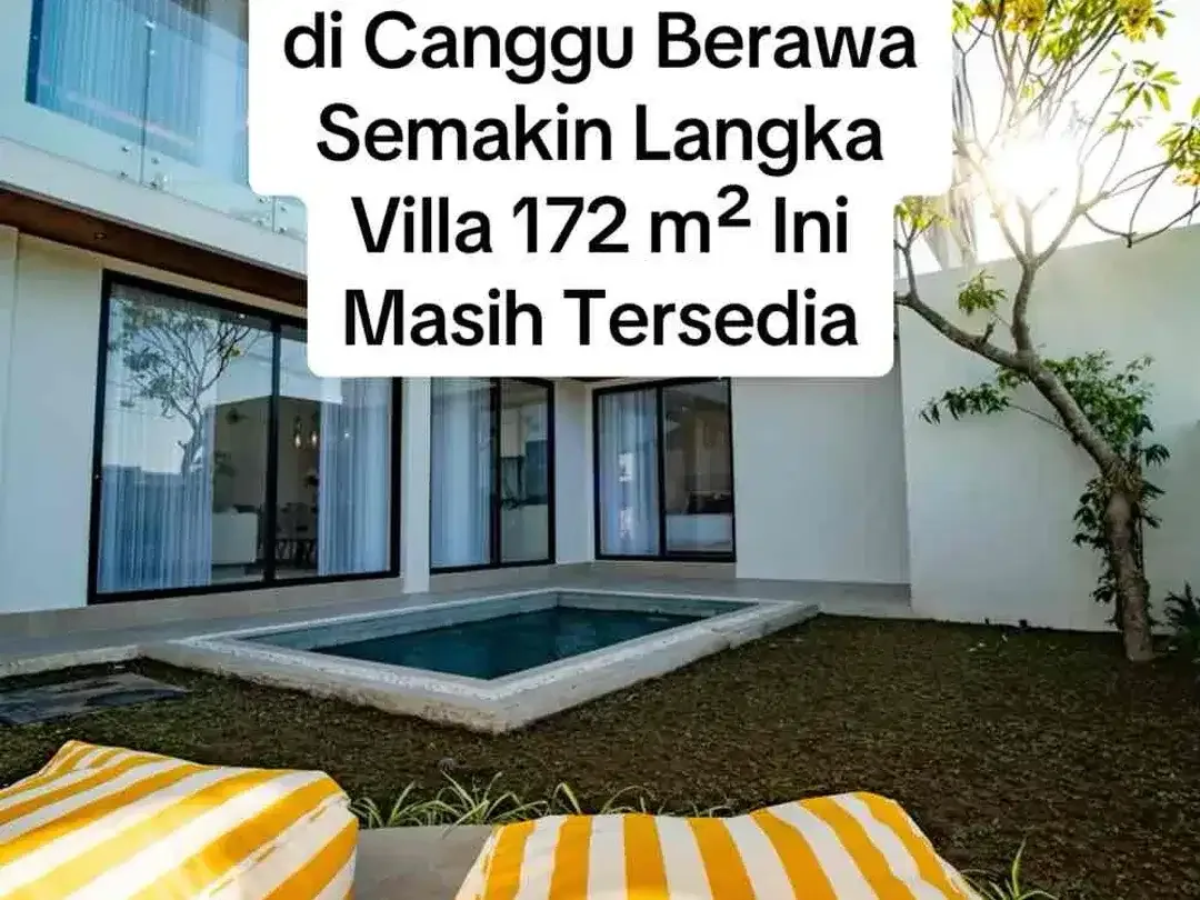 SALE Villa 3 Kamar View Sawah, 1,5 Km Pantai Berawa - Image 1 of 9