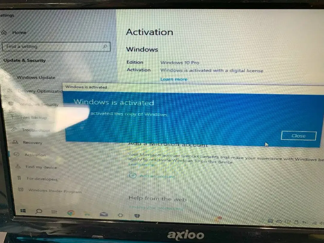 AXIOO PICO W217CU Intel D2500 /4GB+ReadyBoost 24Gb/500GB HDD/10.1 inch - Image 6 of 7
