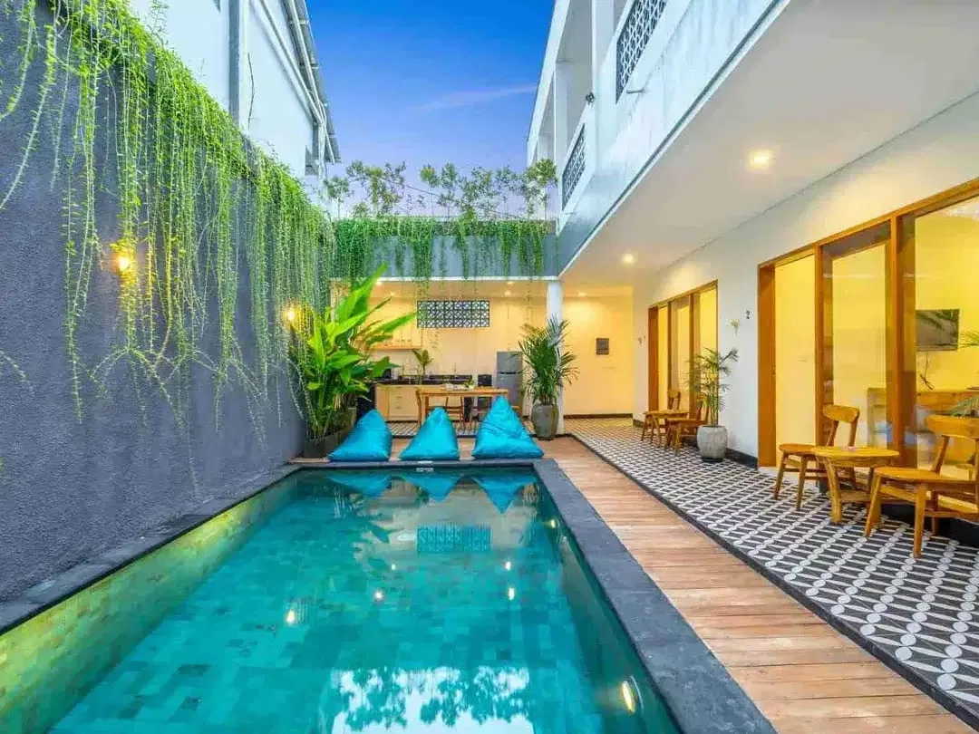 FREEHOLD GUEST HOUSE 7kamar Berawa canggu pool SHM IMB 7MILYARD , okupansi 90% - Image 2 of 10