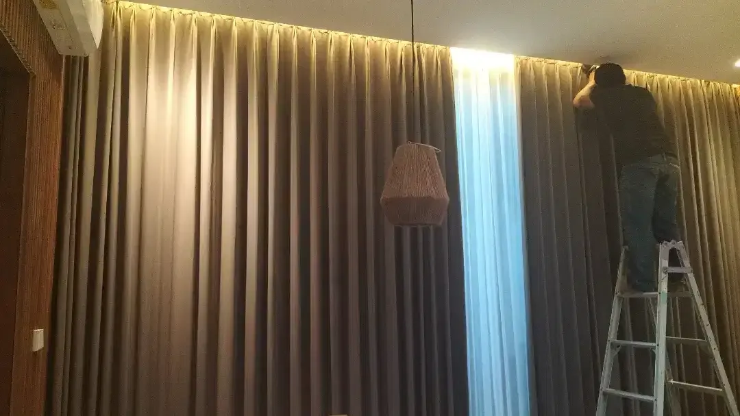 Gorden / Korden Blackout Polos Untuk Villa, Hotel, Apartemen - Image 3 of 3