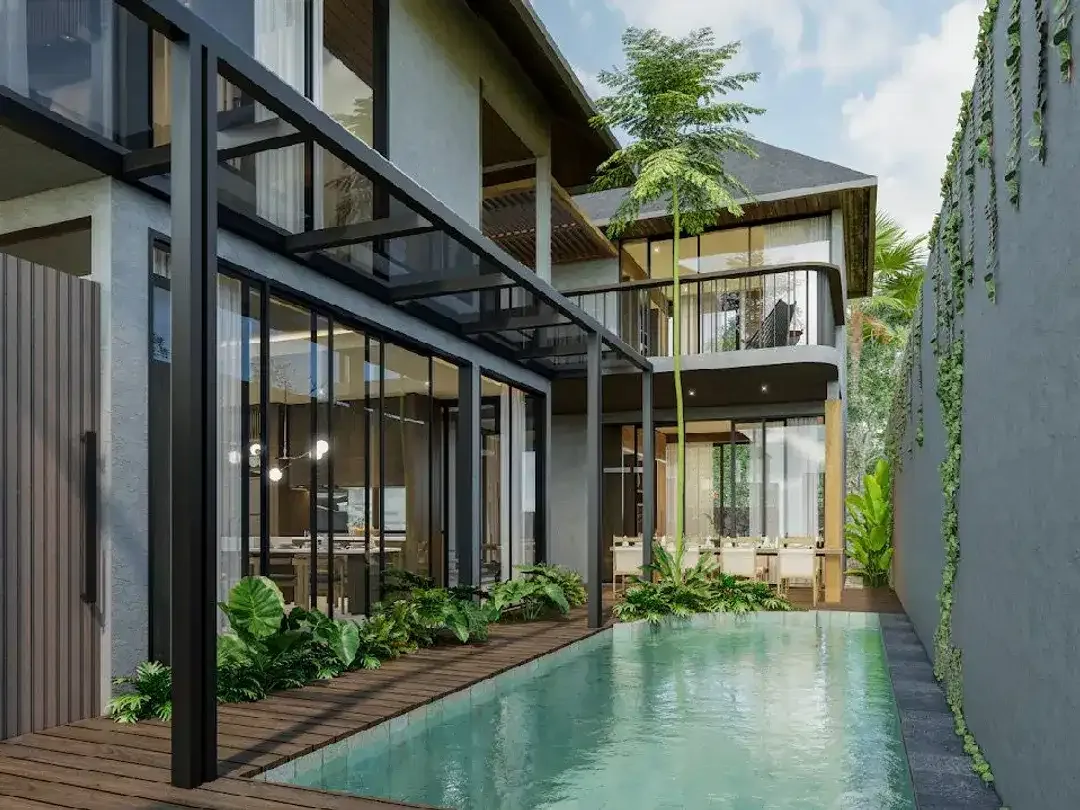 Vila 4 Kamar Tidur dengan Perabotan Lengkap di Perbukitan Jimbaran - Image 3 of 5