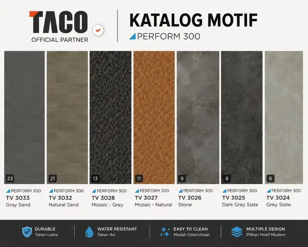 Vinyl lantai taco 5.5mm - Image 1 of 5
