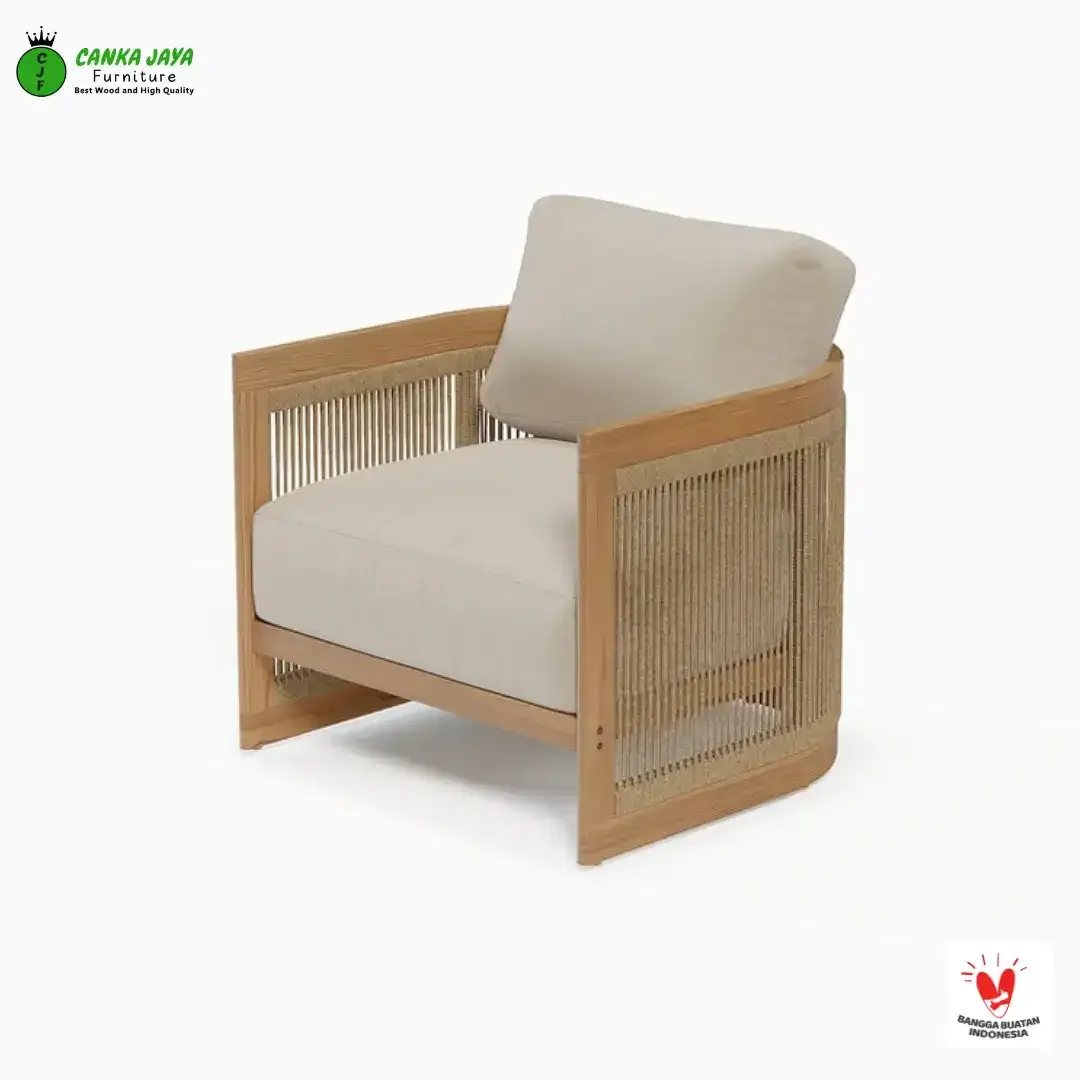Set Tamu Sofa Boheva Minimalis Kayu Jati - Image 6 of 6