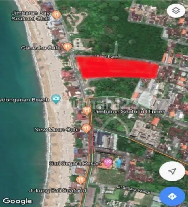 Tanah Hook Depan Pantai Strategis Kawasan Premium di Kedonganan - Image 3 of 4