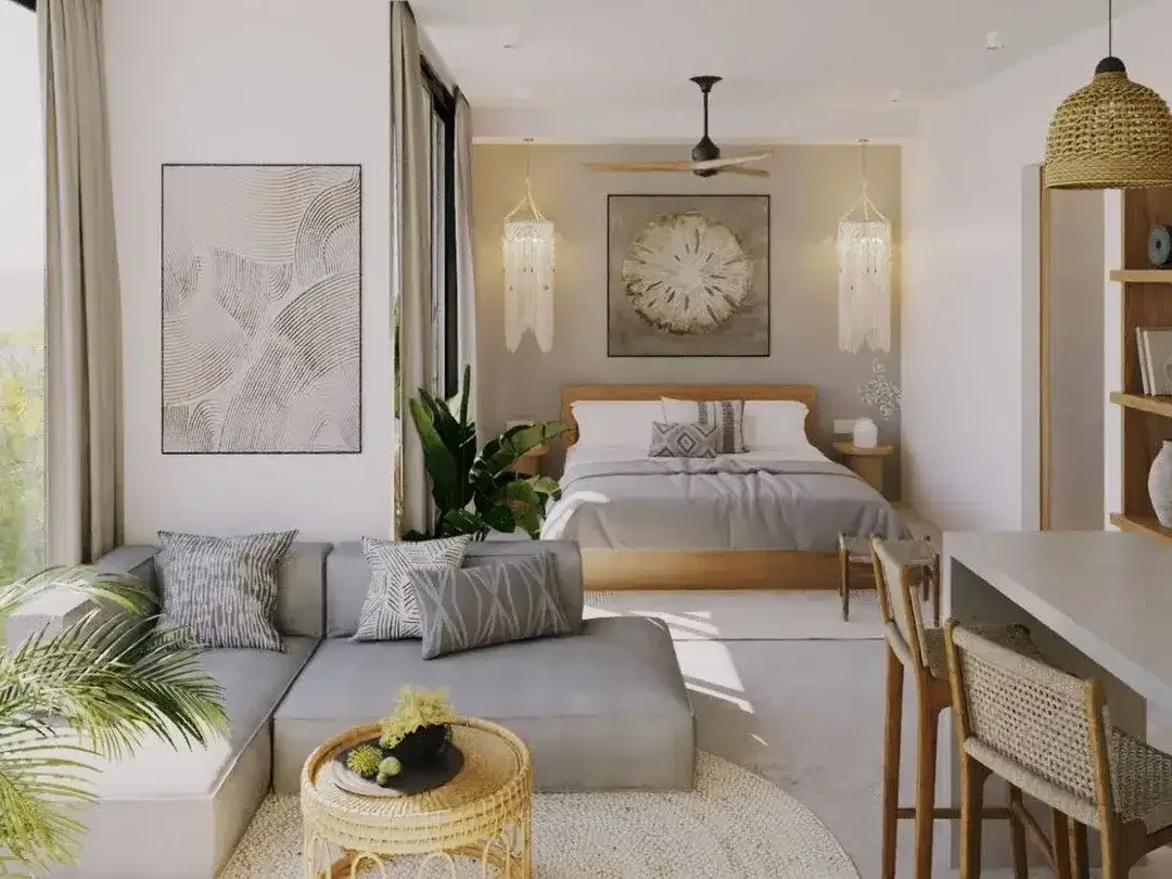 Apartemen dengan pemandangan laut hanya 1 menit dari Pantai Batu Bolong di jantung Canggu - Image 6 of 10