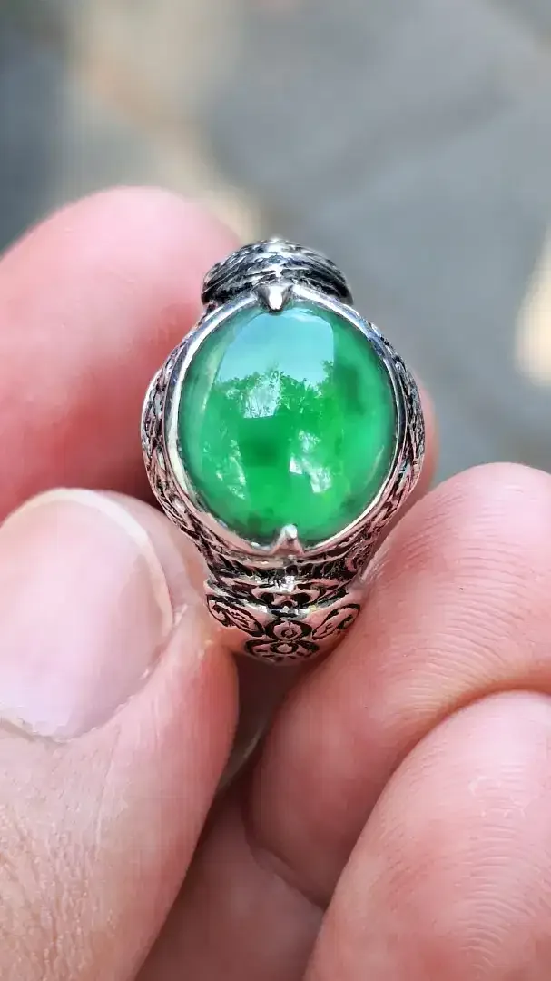 Jadeite jade type A / Natural giok burma - Image 4 of 5