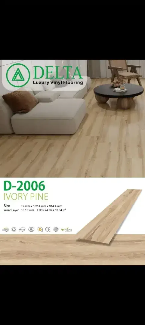 Vinyl lantai merek delta 2mm - Image 3 of 5
