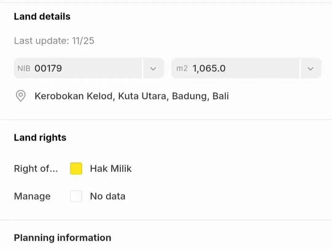 Tanah komersil premium Raya teuku umar barat Kerobokan bali - Image 6 of 6