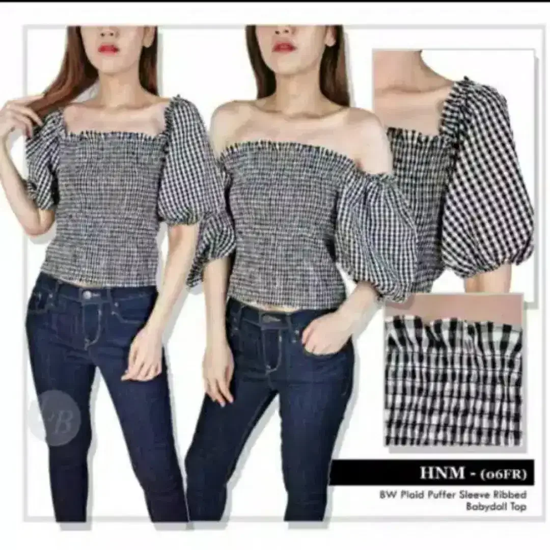 Baju Monocrome HnM Black n White - Image 3 of 4