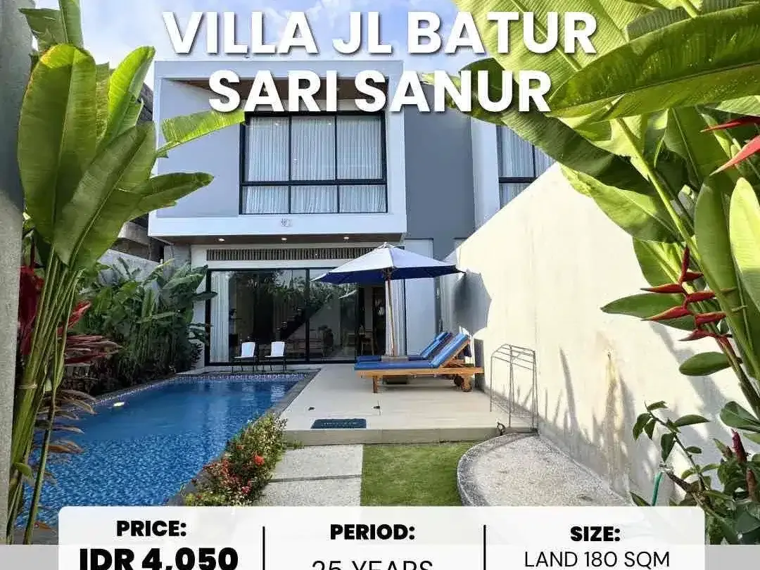 Leasehold Fully Furnished Villa in Jalan Batur Sari Sanur - Image 1 of 10