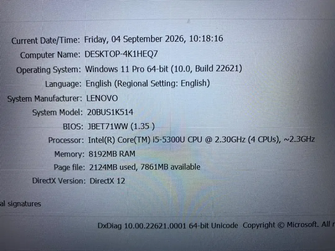 Lenovo ThinkPad T450 Core i5 Ram 8Gb SSD 128GB 14in Slim Mulus Murah - Image 9 of 10