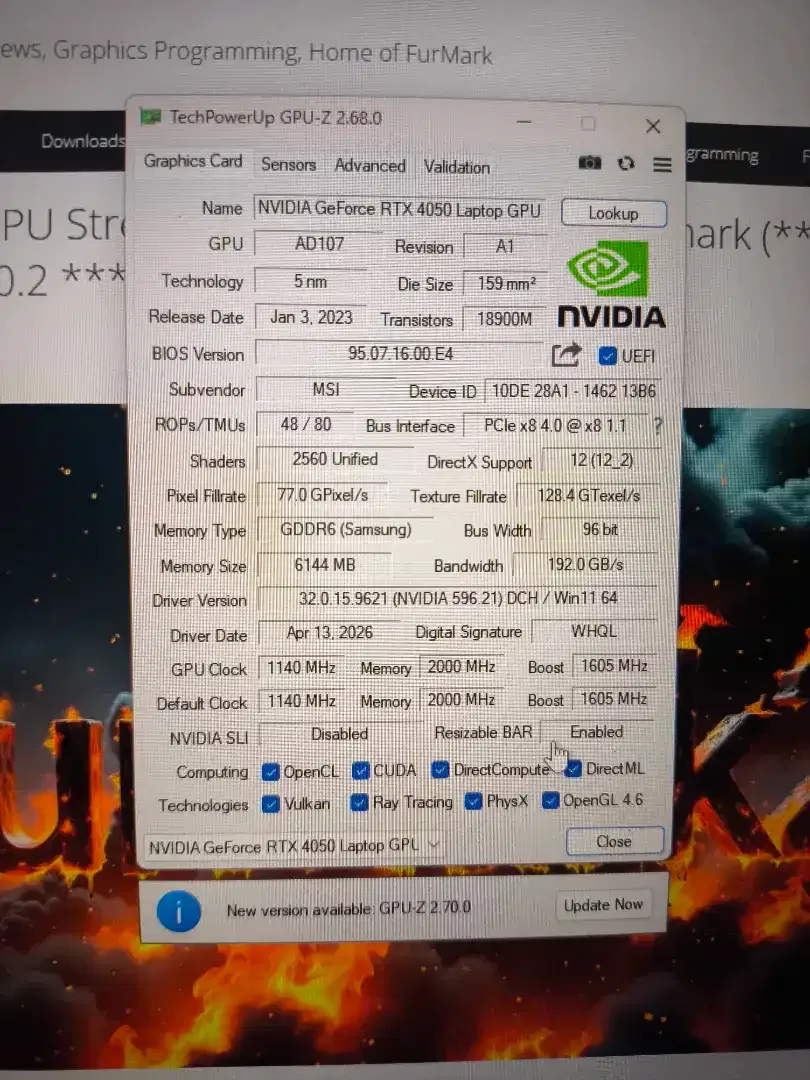 Laptop MSI Thin GF63-12VE | RTX4050 - I5 GEN 12 - 16/512 - Image 6 of 9